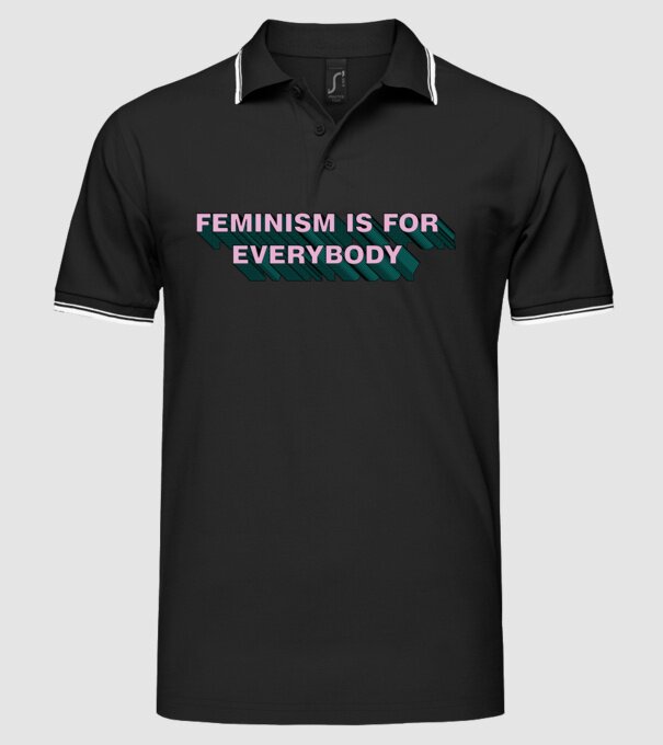 Feminismul este pentru toată lumea model negru pe tricou