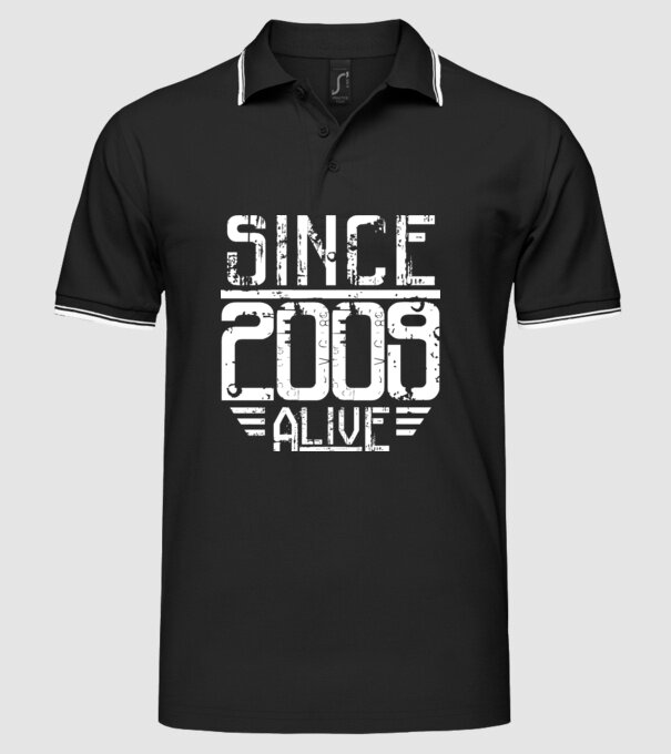 Alive since 2009 model negru pe tricou