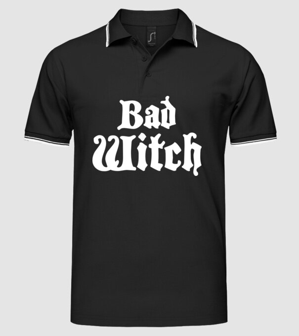 Bad Witch tricou cuplu model negru pe tricou
