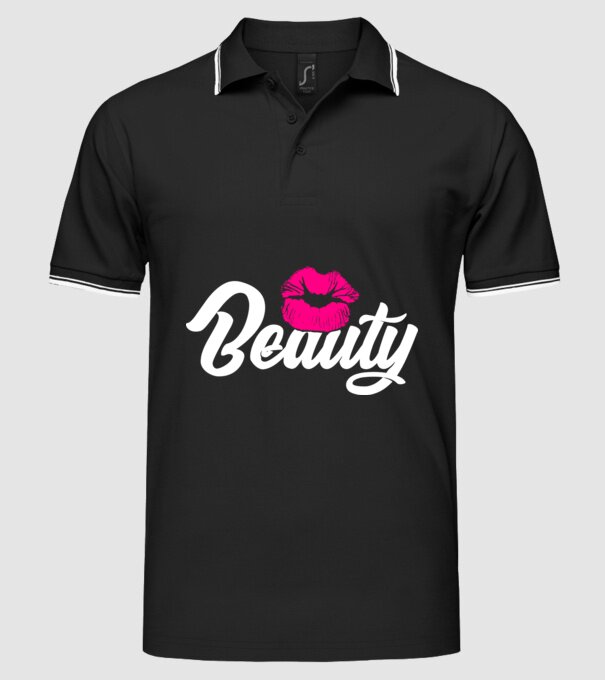 Beauty model negru pe tricou