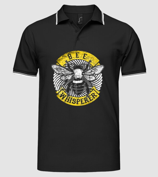 Bee Whisperer model negru pe tricou