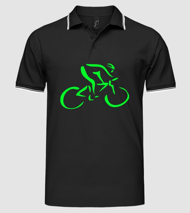 Bicikli model negru pe tricou