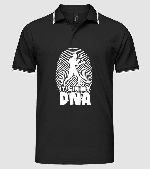 Boxer DNA model negru pe tricou