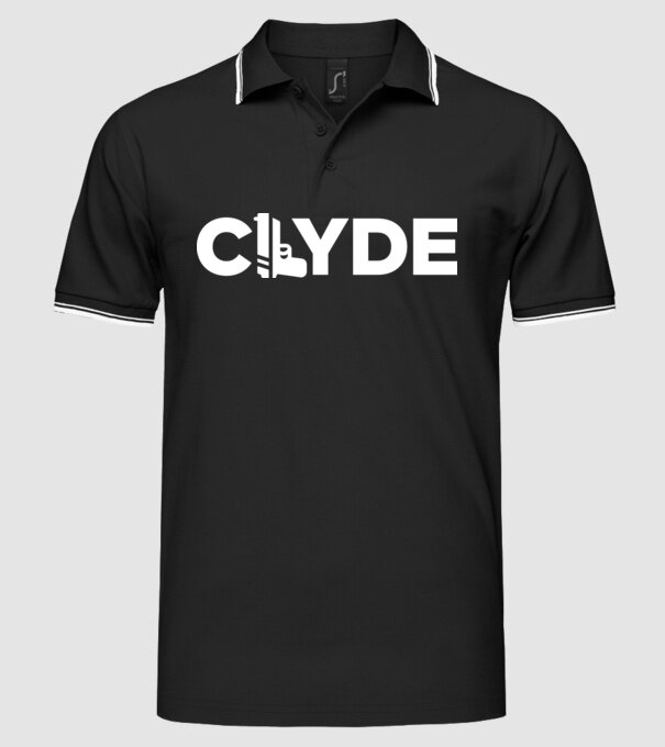 Bonnie és Clyde CLYDE model negru pe tricou