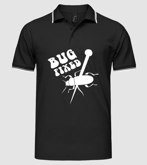 Bug fixed model negru pe tricou