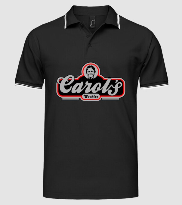 Carols cookies model negru pe tricou