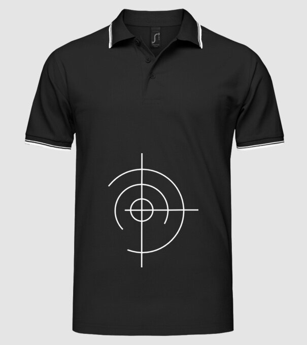 Aim shoot model negru pe tricou