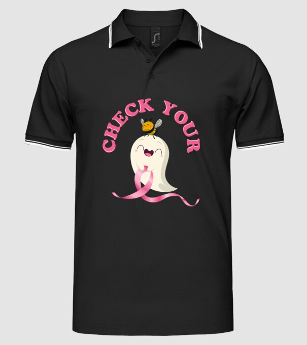Check your boo-bees model negru pe tricou