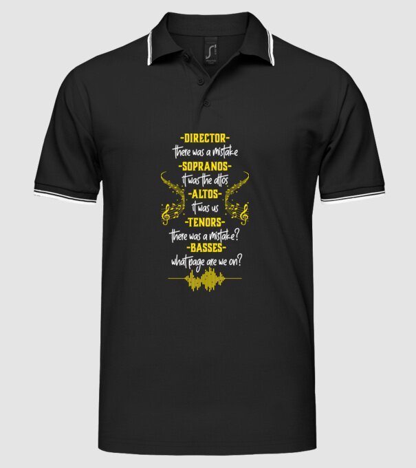 Choir model negru pe tricou