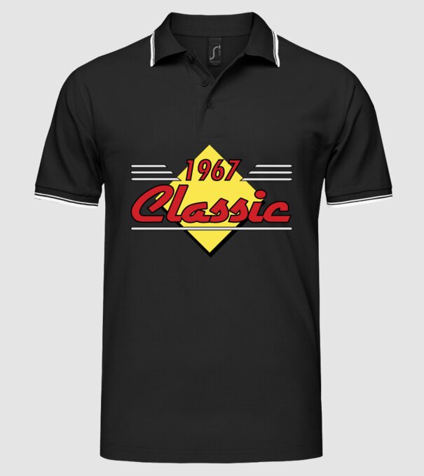 Classic - 1967 model negru pe tricou