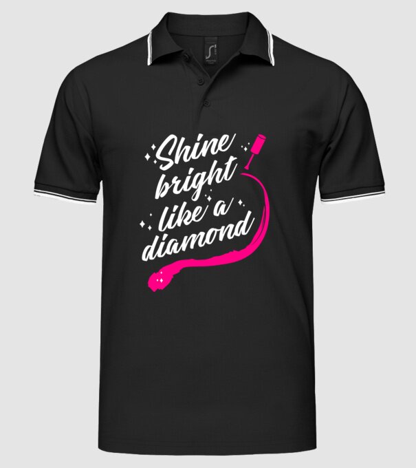 Versuri nail artist model negru pe tricou
