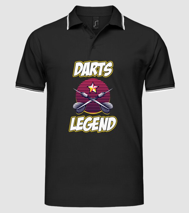 Darts legend model negru pe tricou