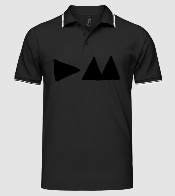Depeche Mode triangle model negru pe tricou
