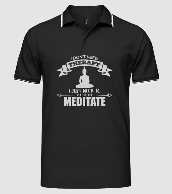 'don''t need therapy' model negru pe tricou