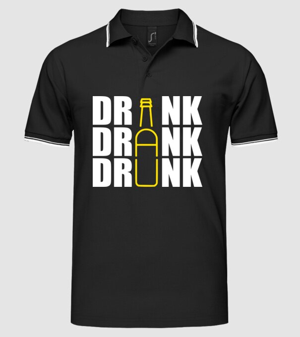 Drink drank drunk model negru pe tricou