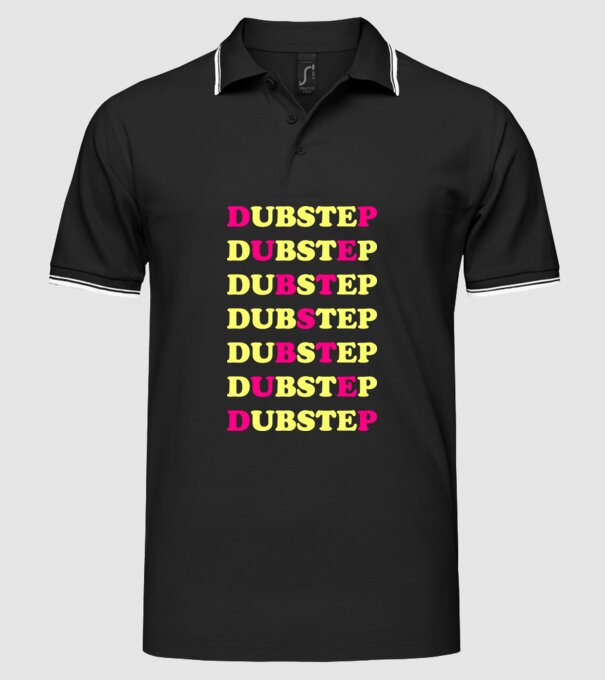 Dubstep model negru pe tricou