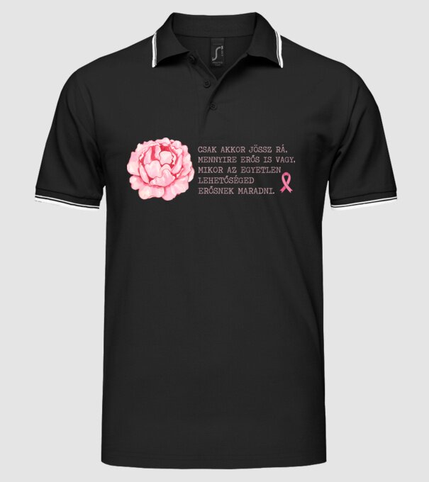 îți dai seama cât de puternic ești doar atunci când singurul mod de a rămâne puternic este să rămâi puternic model negru pe tricou