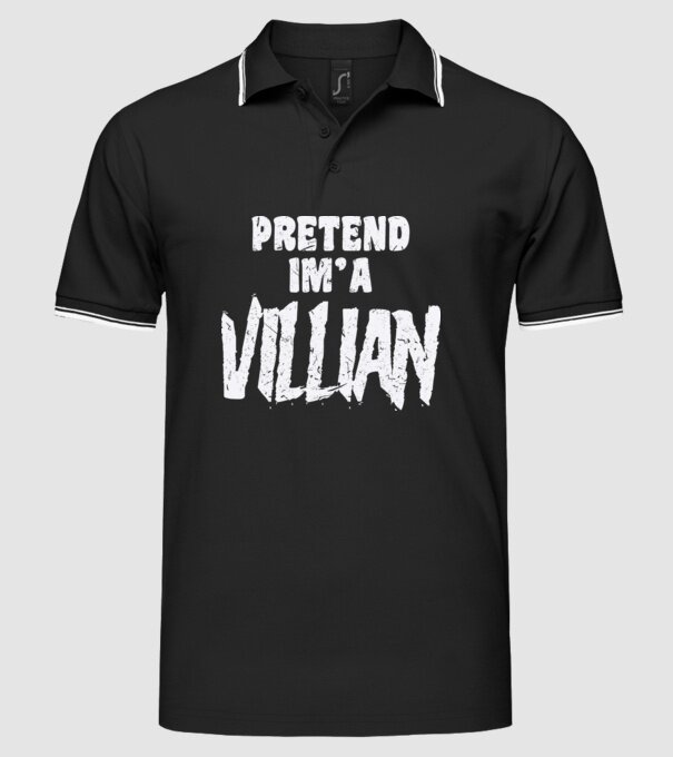 Villian carnaval model negru pe tricou