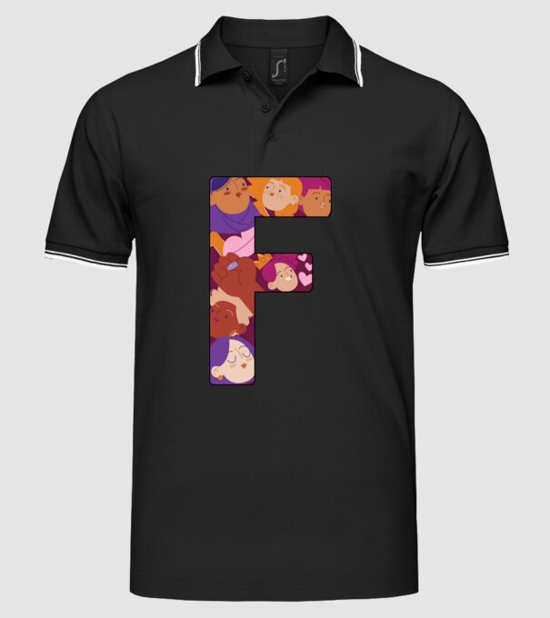 Feminism model negru pe tricou