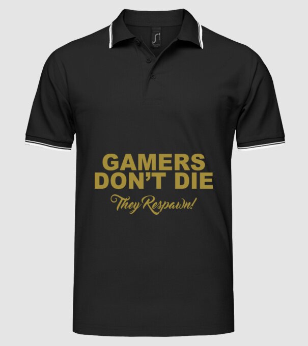 'Gamers don''t lie' model negru pe tricou