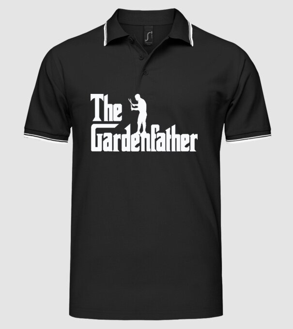 The Gardenfather model negru pe tricou