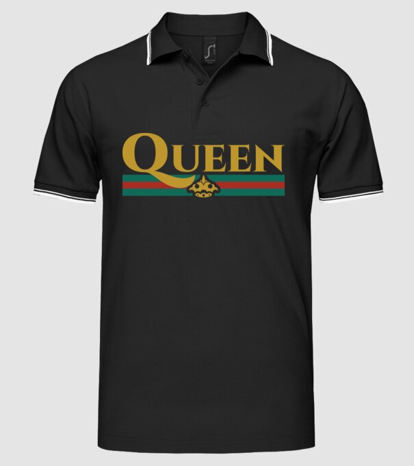 Gucci queen model negru pe tricou