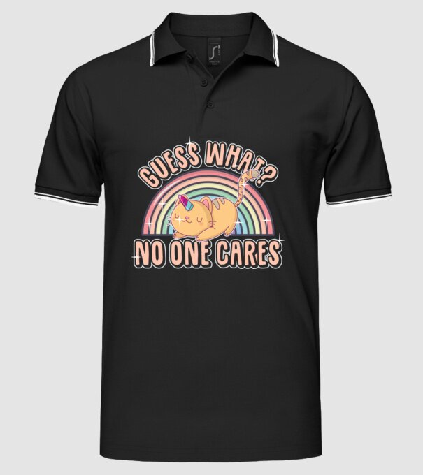 Guess what pisică-unicorn model negru pe tricou