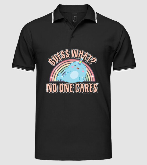 Guess what narval model negru pe tricou