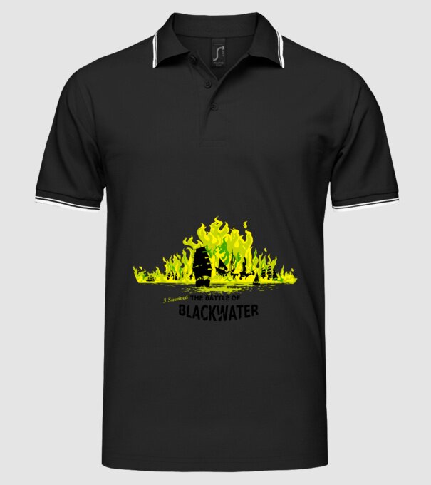 I Survived The Battle of Blackwater model negru pe tricou