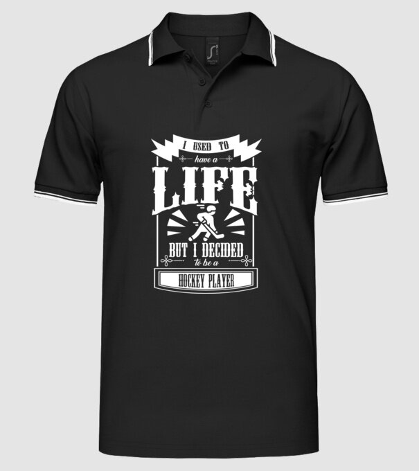 I used to have a life HOCHEIST model negru pe tricou