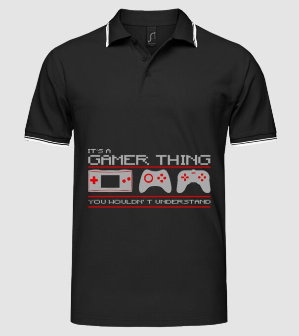 'It''s a gamer thing...' model negru pe tricou