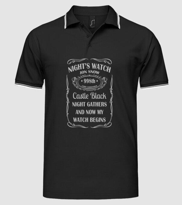 Jon Snow model negru pe tricou