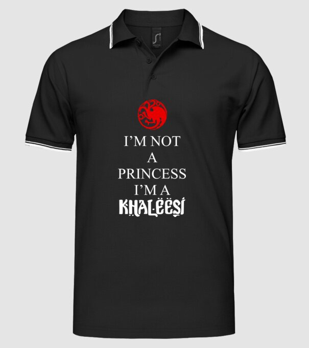khaleesi model negru pe tricou