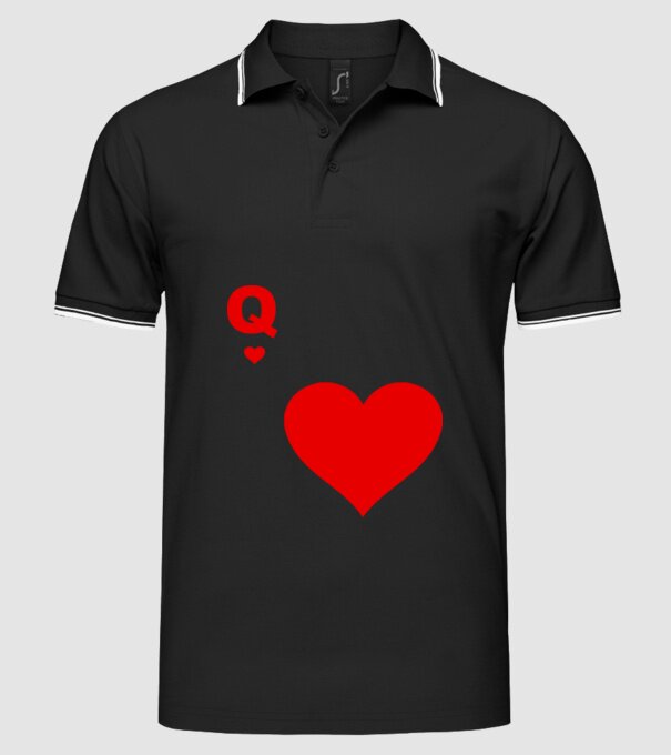 Regină model negru pe tricou