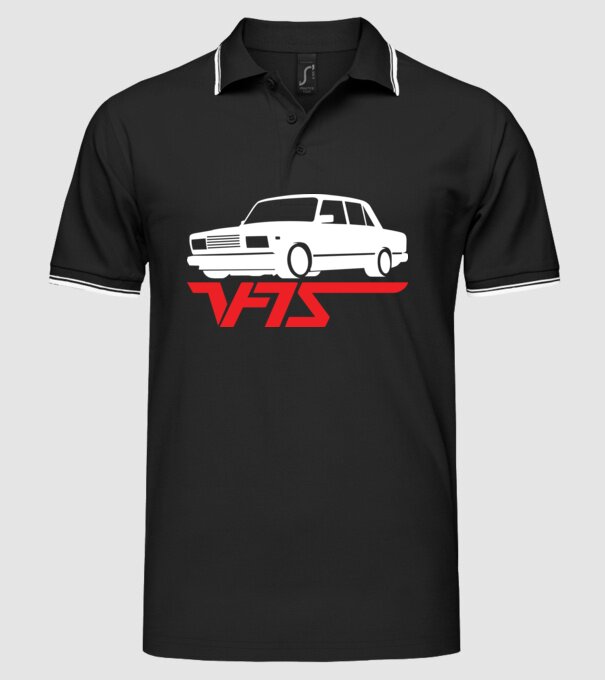 Lada model negru pe tricou