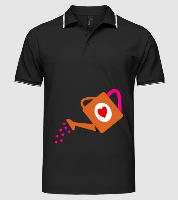 Cană de stropit model negru pe tricou