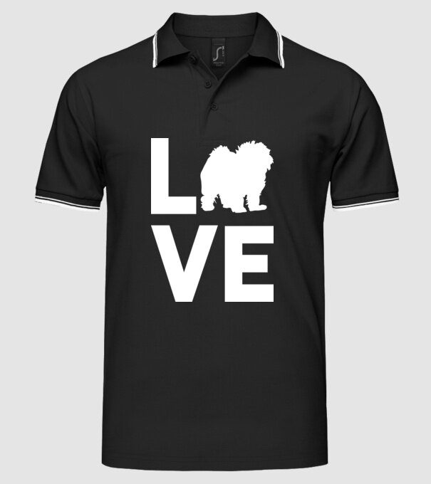 LOVE Bolognese model negru pe tricou