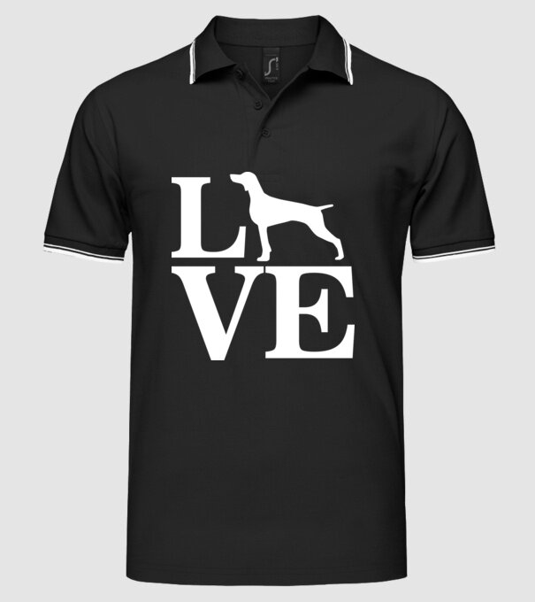 LOVE VIȘLĂ model negru pe tricou
