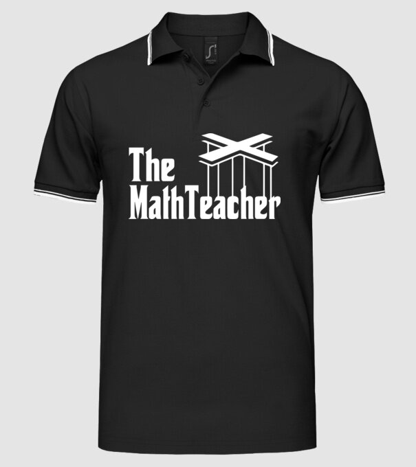 Profesor de matematică Mathteacher Godfather model negru pe tricou
