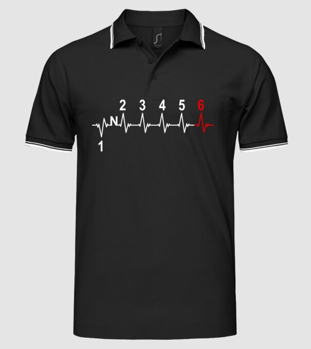 Cutie de viteze Motocicletă model negru pe tricou