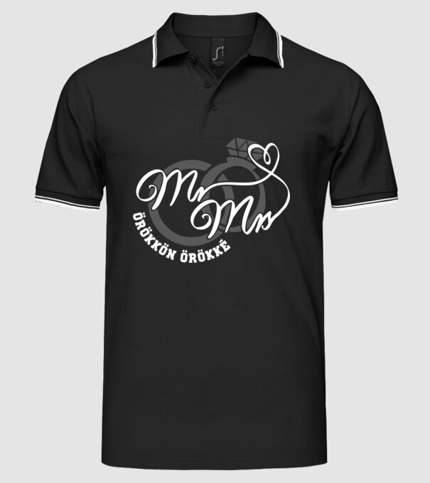 pentru totdeauna model negru pe tricou
