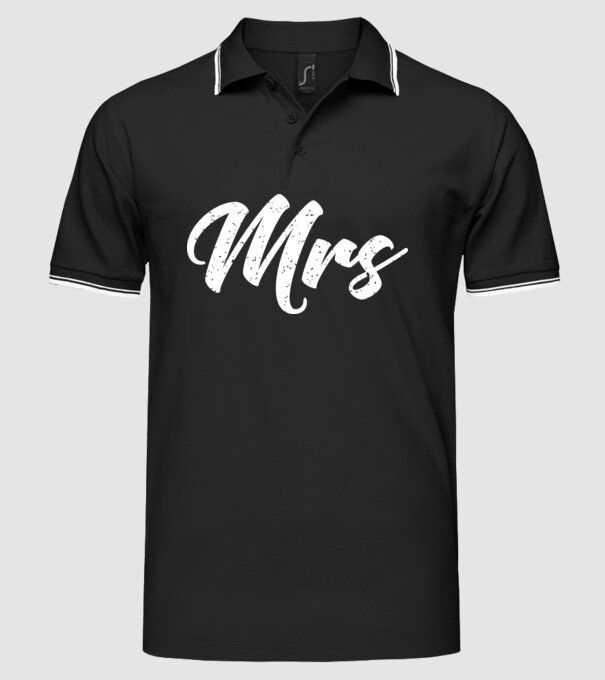 Mrs 1 model negru pe tricou