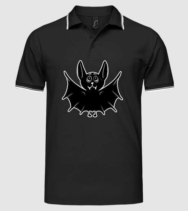 Liliac foarte drăguț model negru pe tricou
