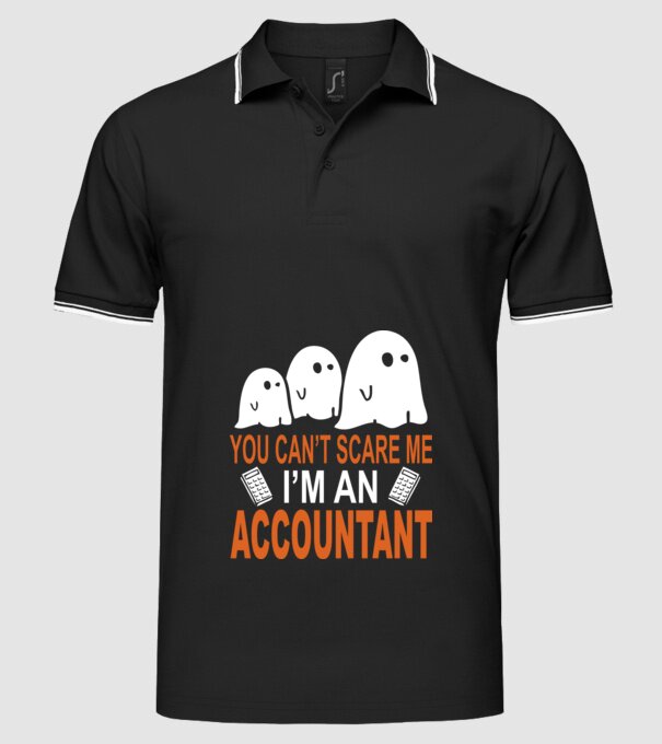 Nu mă poți speria... sunt contabil model negru pe tricou