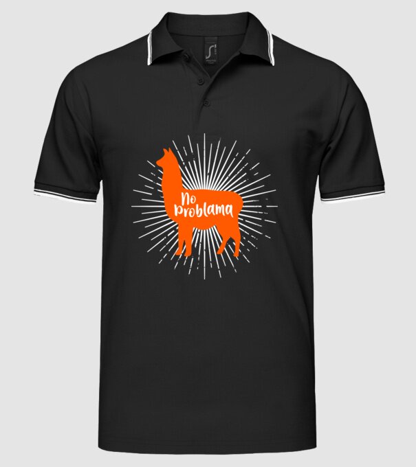 No problama model negru pe tricou