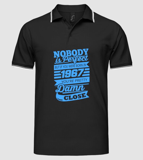 Nobody 1967 model negru pe tricou
