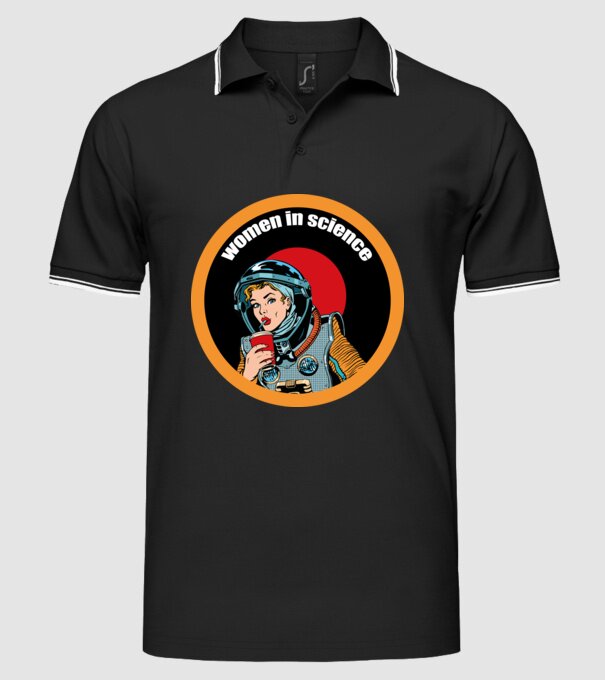 Femeile în știință model negru pe tricou
