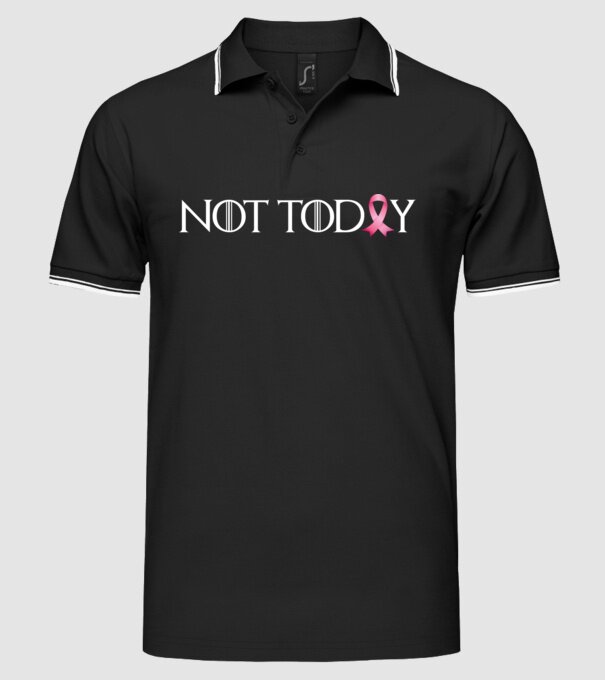 Not today model negru pe tricou