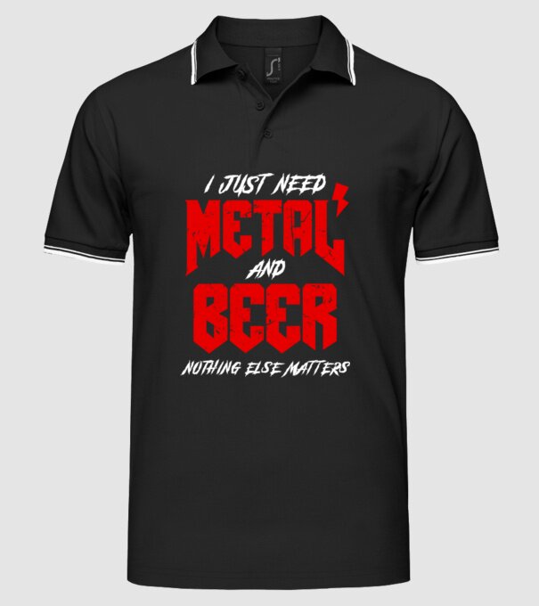 Nothing else matters model negru pe tricou