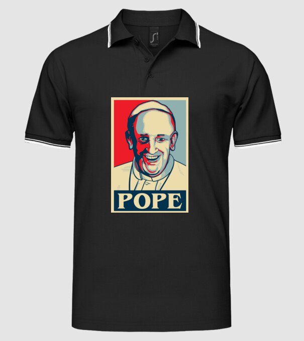 Poster Papa model negru pe tricou